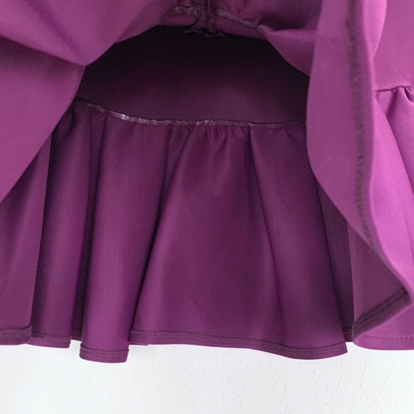 ASOS Purple Ruffle Drop Waist Mini Skirt - Picture 8 of 8